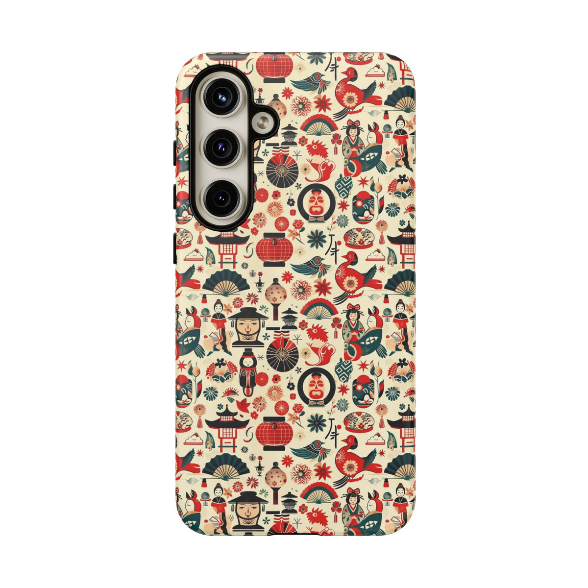 Japanese Pattern Phone Case – Elegant & Timeless Design for Your Phone 471