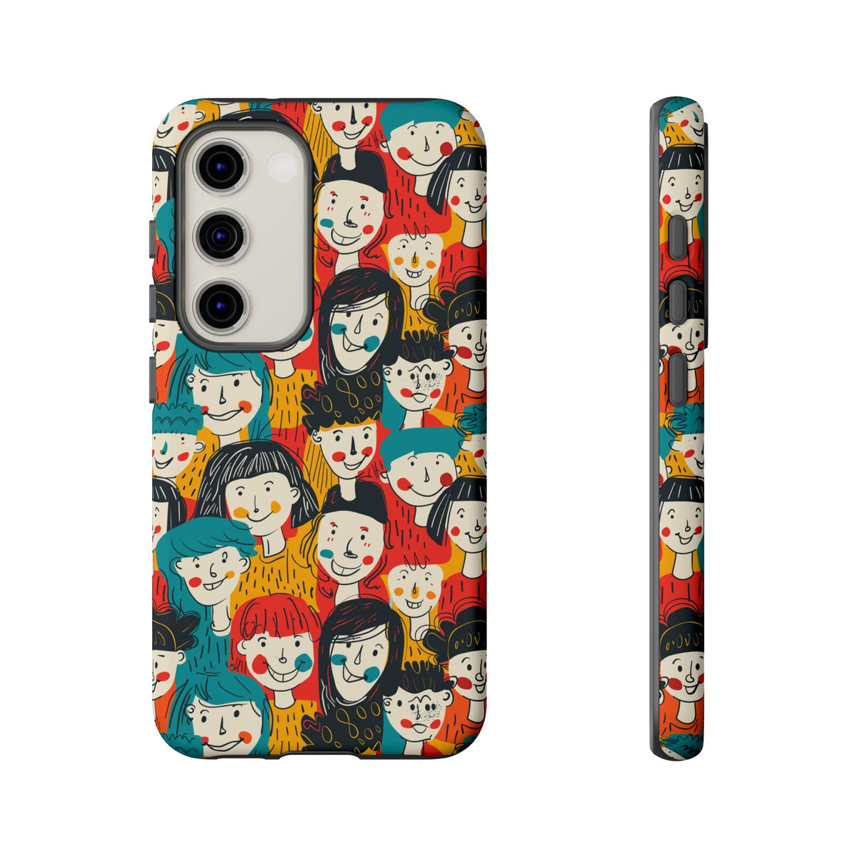 Happy Faces Phone Case – Joyful and Cheerful Design for a Bright Look 3