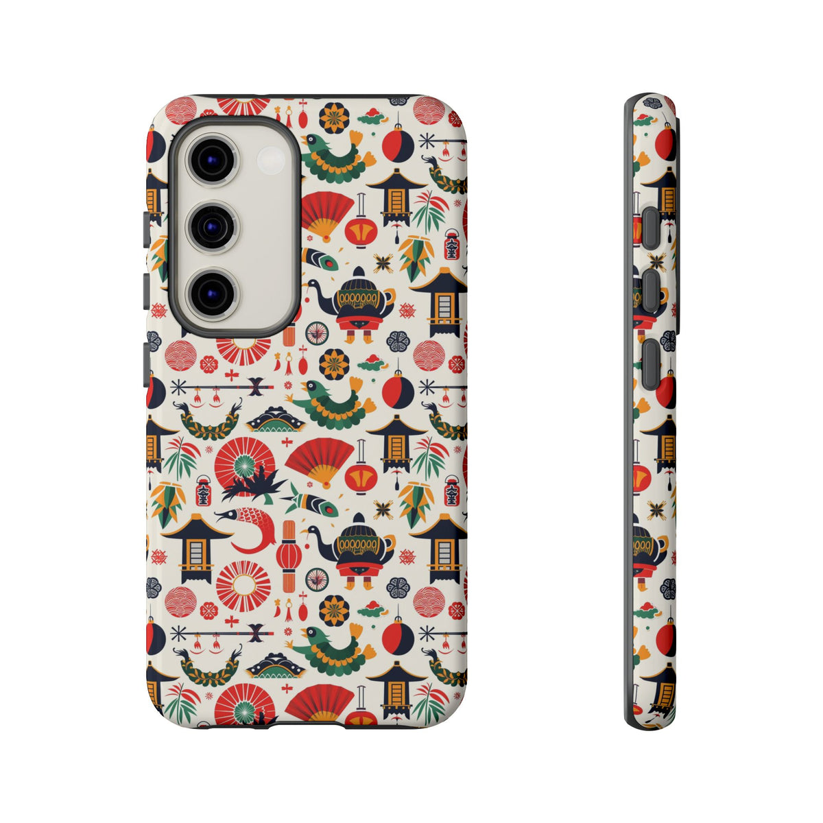 Japanese Pattern Phone Case – Elegant & Timeless Design for Your Phone 461