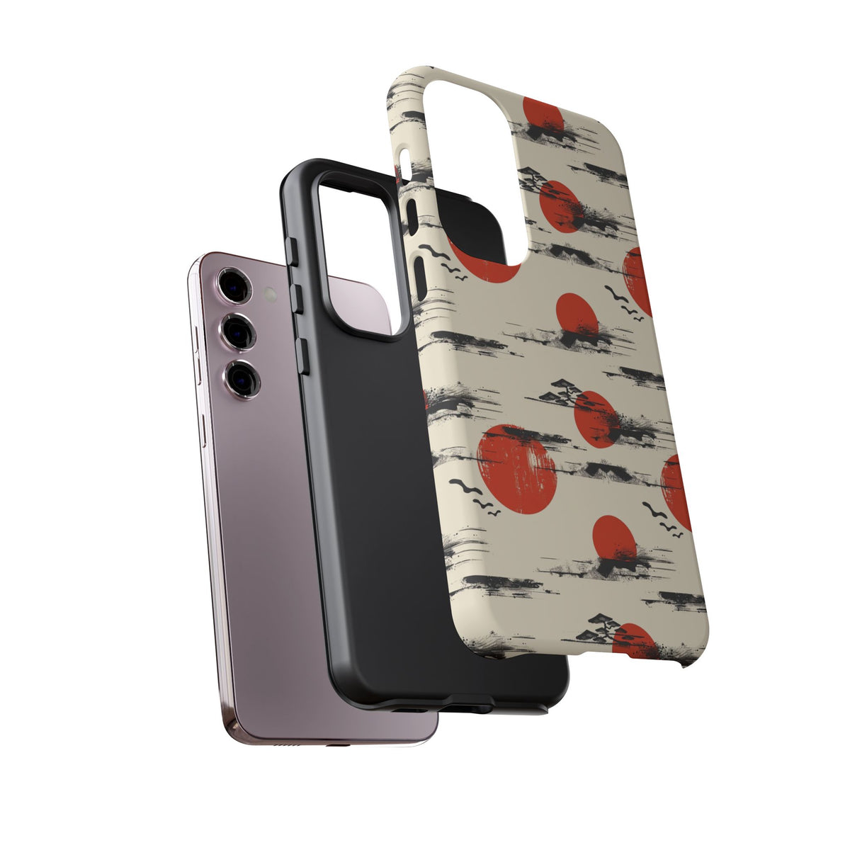 Japanese Pattern Phone Case – Elegant & Timeless Design for Your Phone 077