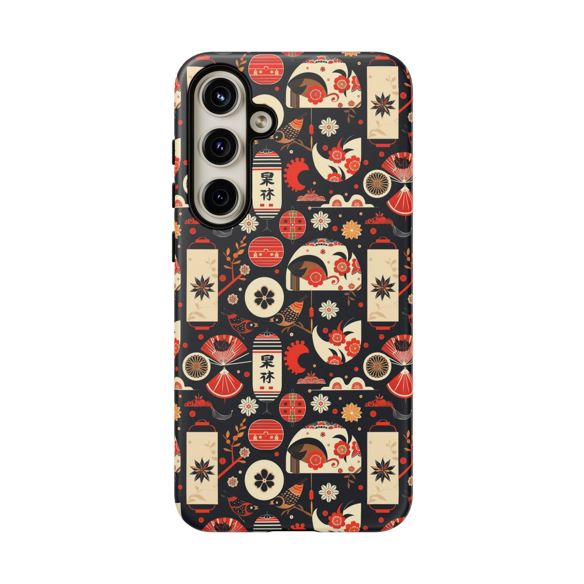 Japanese Pattern Phone Case – Elegant & Timeless Design for Your Phone 069