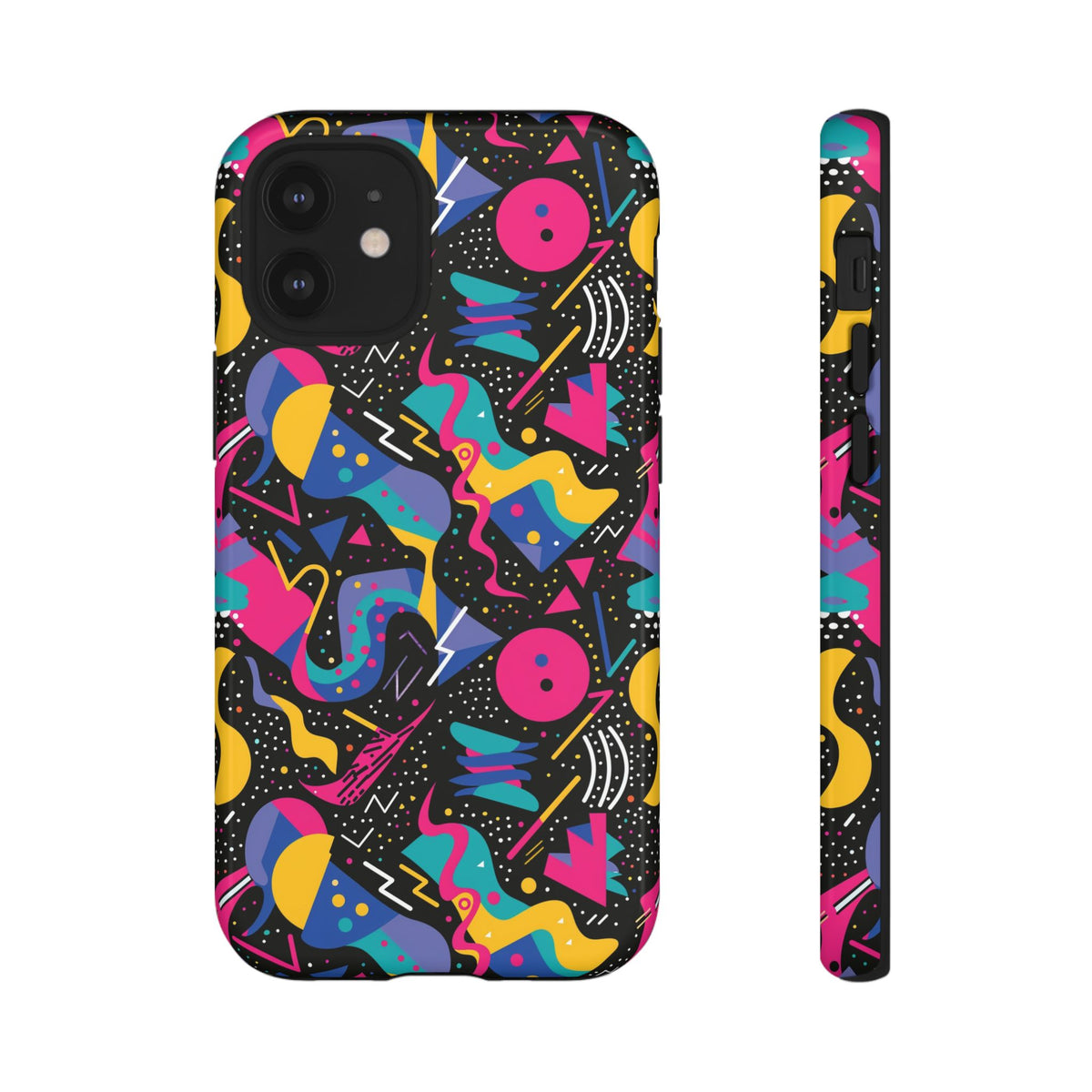 90s Themed Seamless Pattern Phone Case – Embrace Retro Style and Protection 302