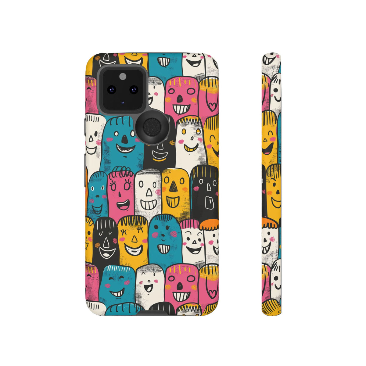 Happy Faces Phone Case – Joyful and Cheerful Design for a Bright Look 5