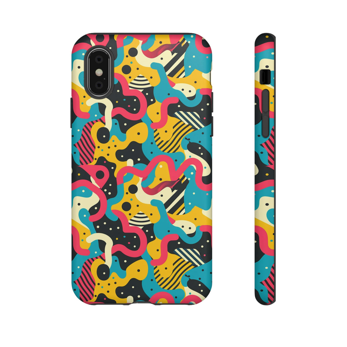 90s Themed Seamless Pattern Phone Case – Embrace Retro Style and Protection 238