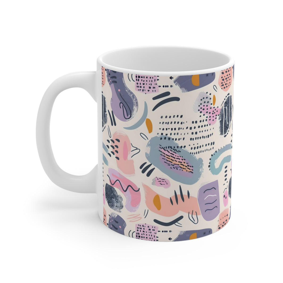 Abstract Pastel Doodle Coffee MugFile (9)