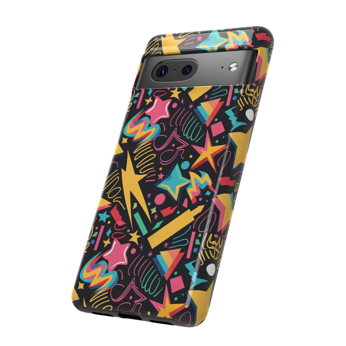 90s Themed Seamless Pattern Phone Case – Embrace Retro Style and Protection 232