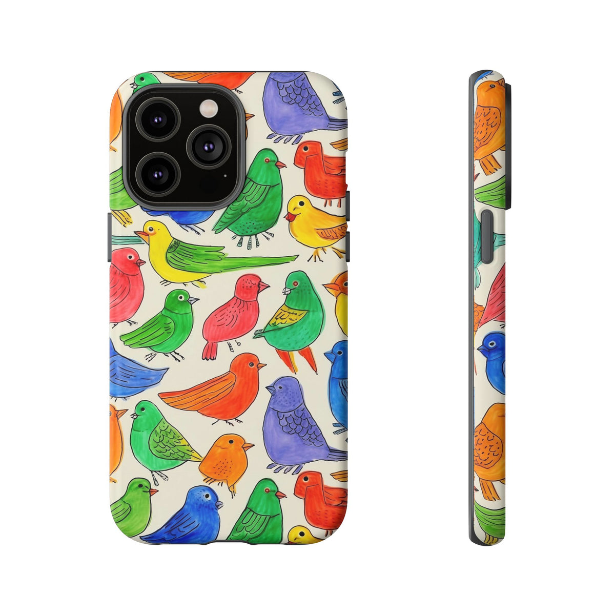 Birds Seamless Pattern Phone Case – Elegant and Timeless Avian Design 2