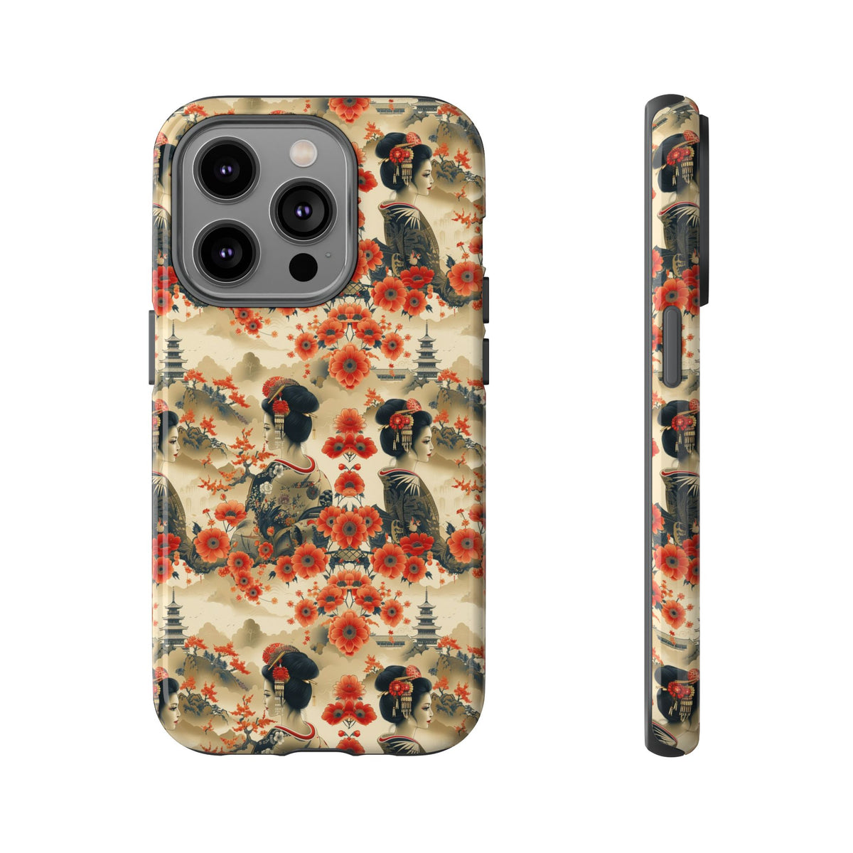 Japanese Pattern Phone Case – Elegant & Timeless Design for Your Phone 066