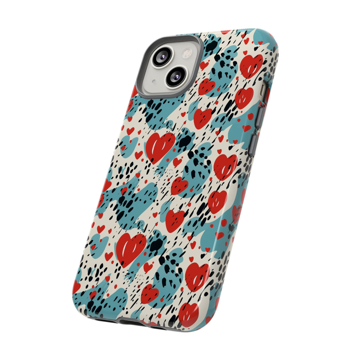 Heart Pattern Phone Case – Stylish & Loving Design for Your Device 822