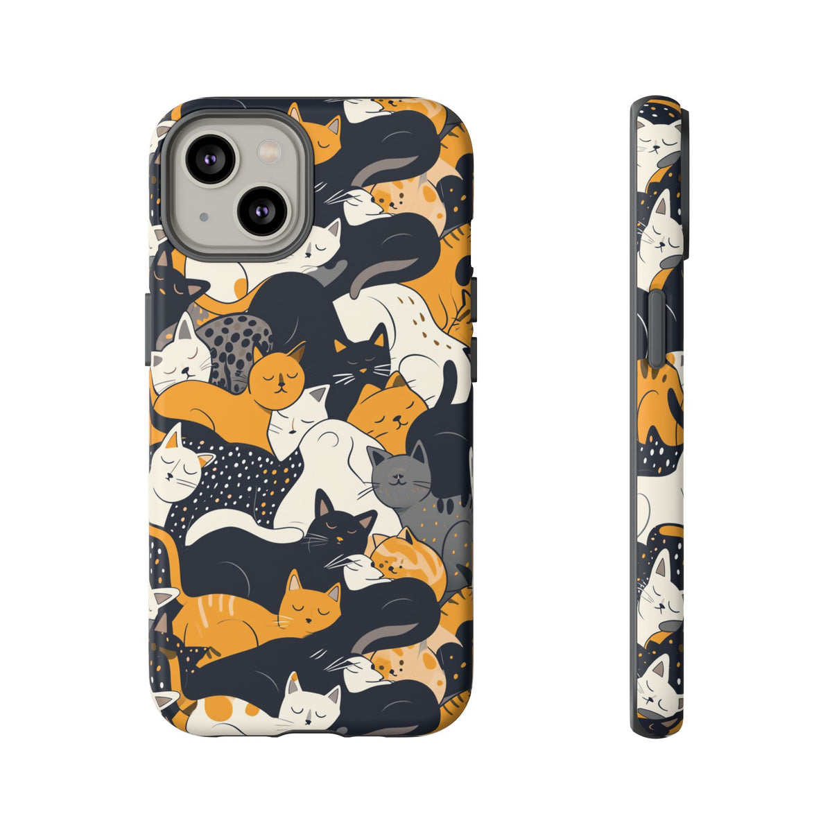 Seamless Cat Pattern Design Phone Case – Playful and Stylish Cat-Themed Phone Cover 2