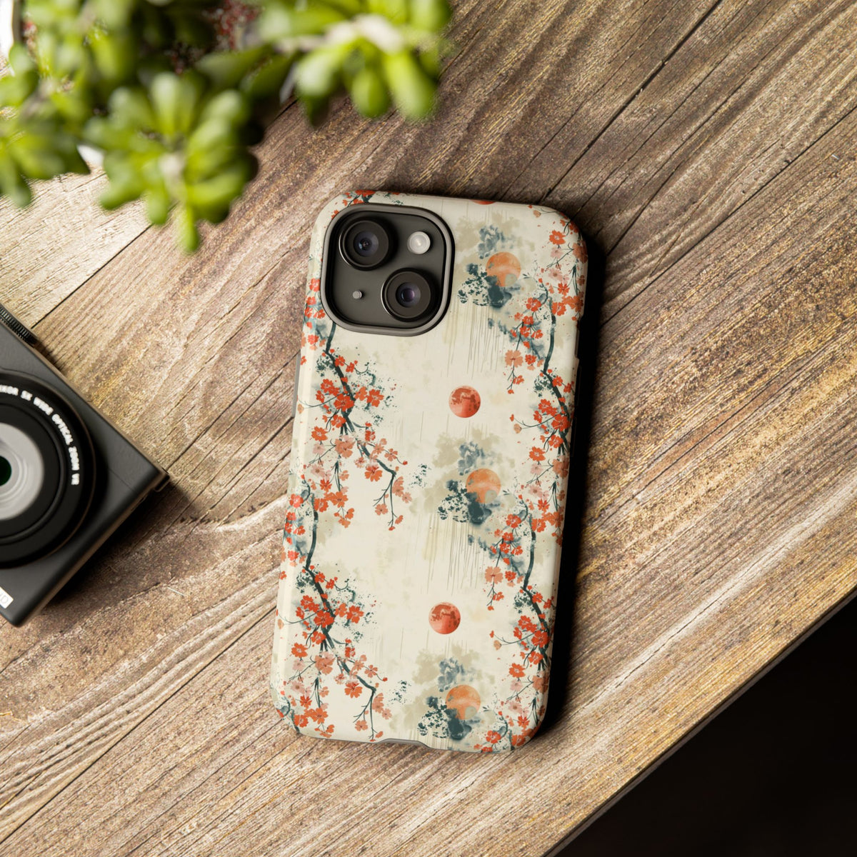 Japanese Pattern Phone Case – Elegant & Timeless Design for Your Phone 075