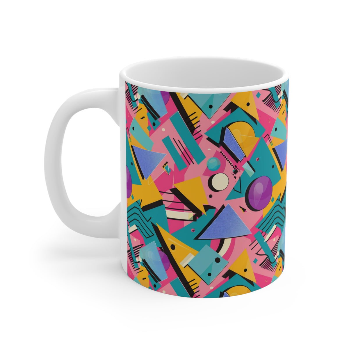 90s Retro Coffee Mug - Full Wrap Design 610