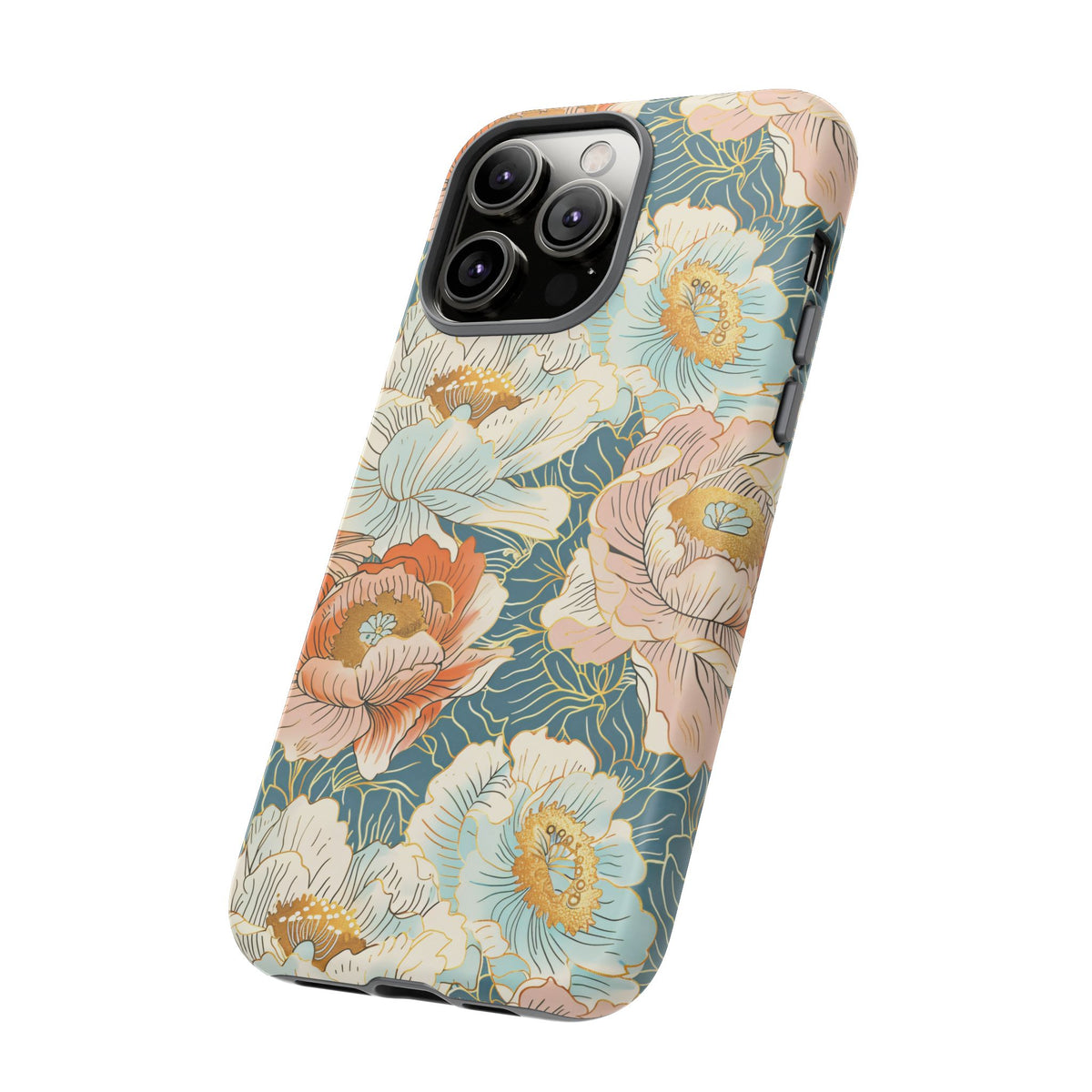 Japanese Blossom Asian Floral Design Phone Case – Elegant Floral Phone Cover 3