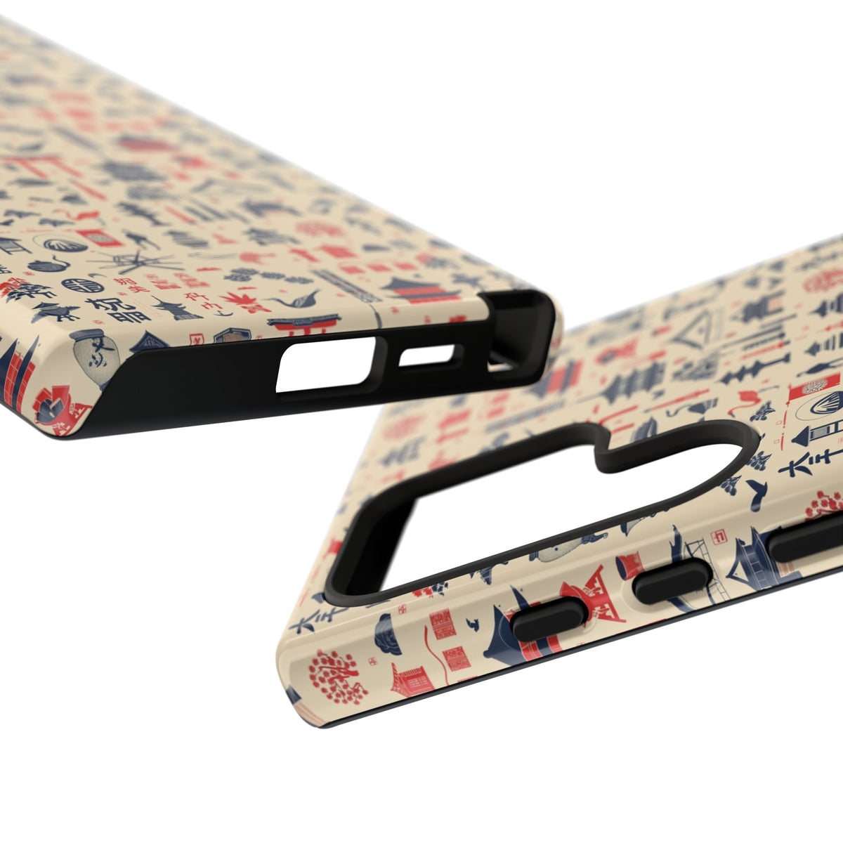 Japanese Pattern Phone Case – Elegant & Timeless Design for Your Phone 086