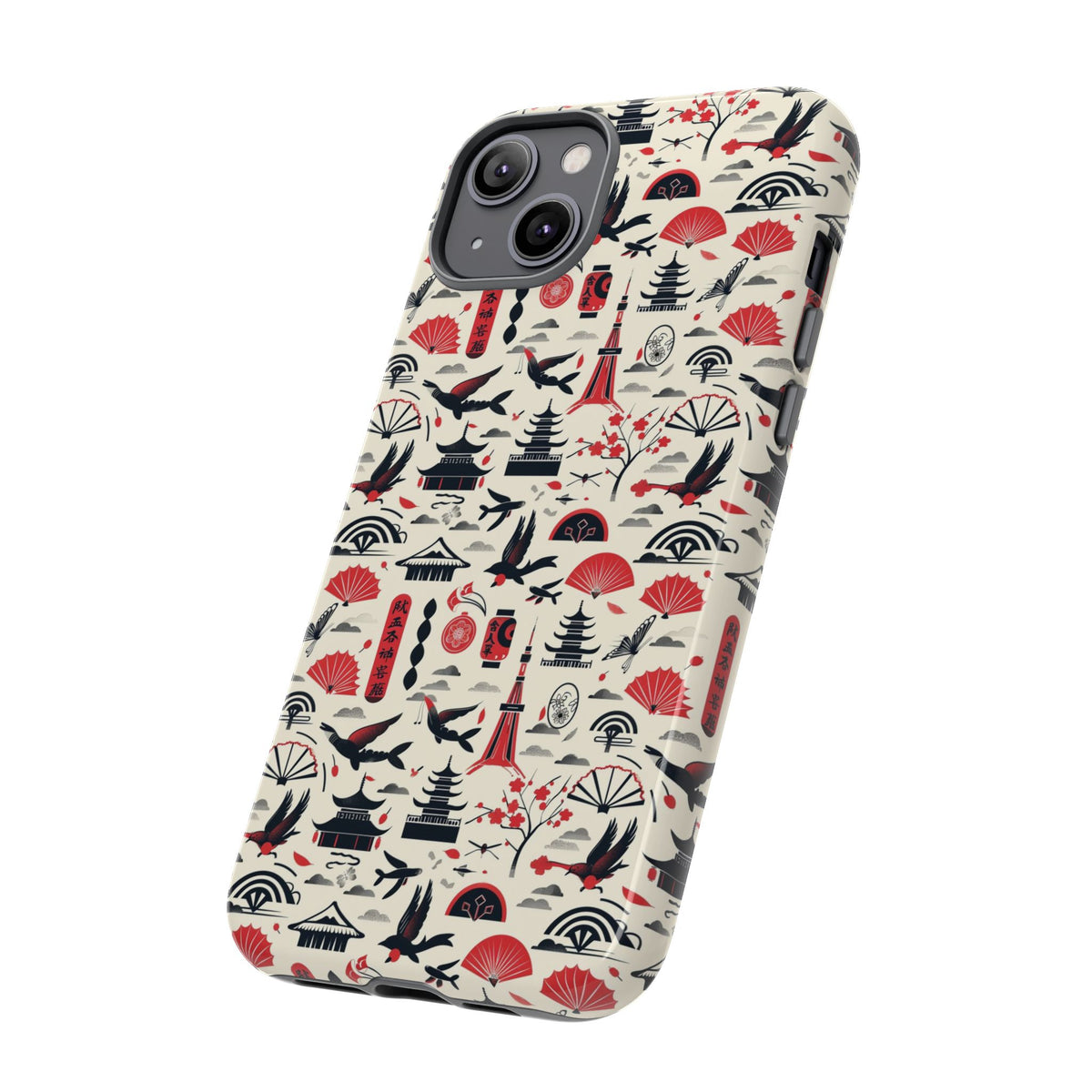 Japanese Pattern Phone Case – Elegant & Timeless Design for Your Phone 067