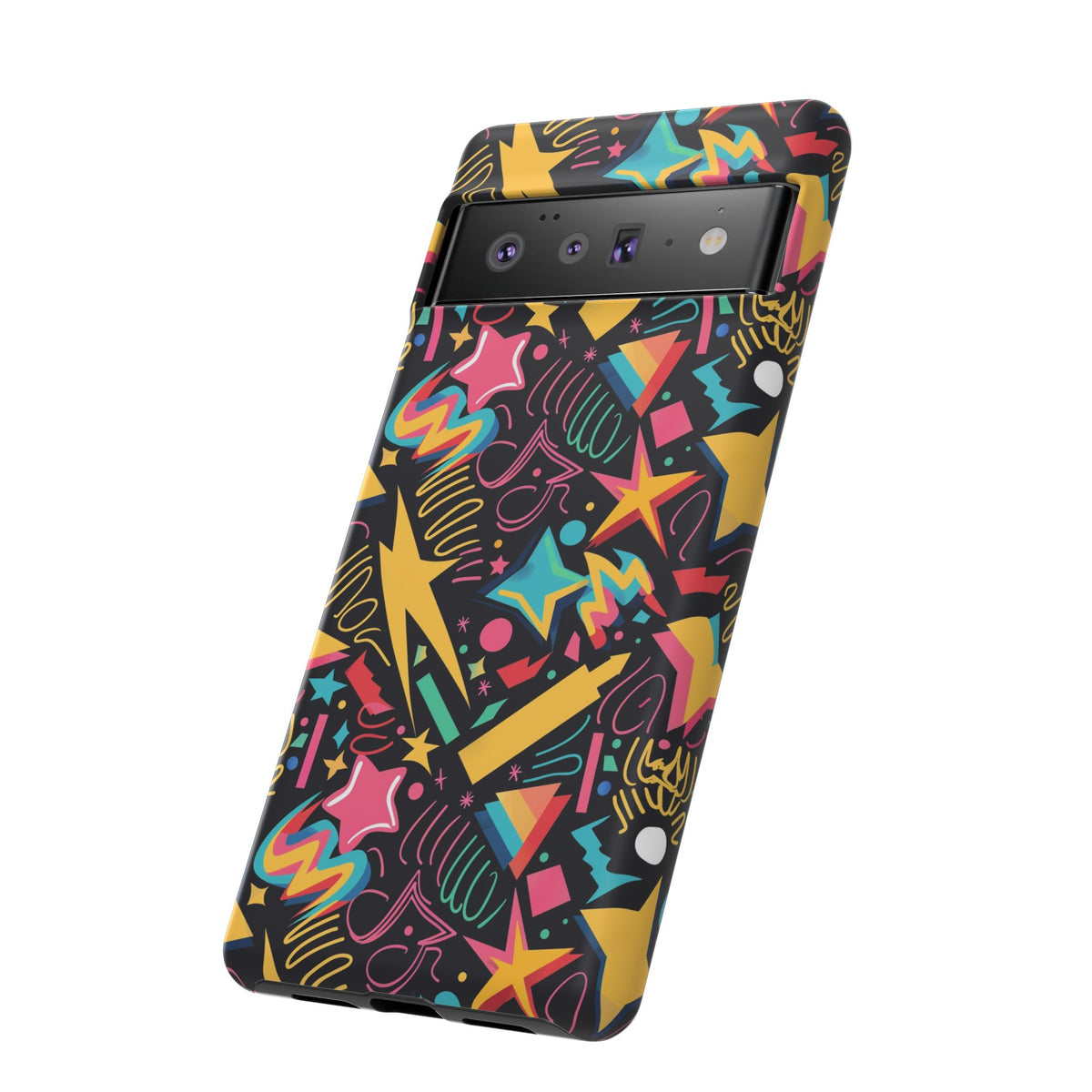 90s Themed Seamless Pattern Phone Case – Embrace Retro Style and Protection 232