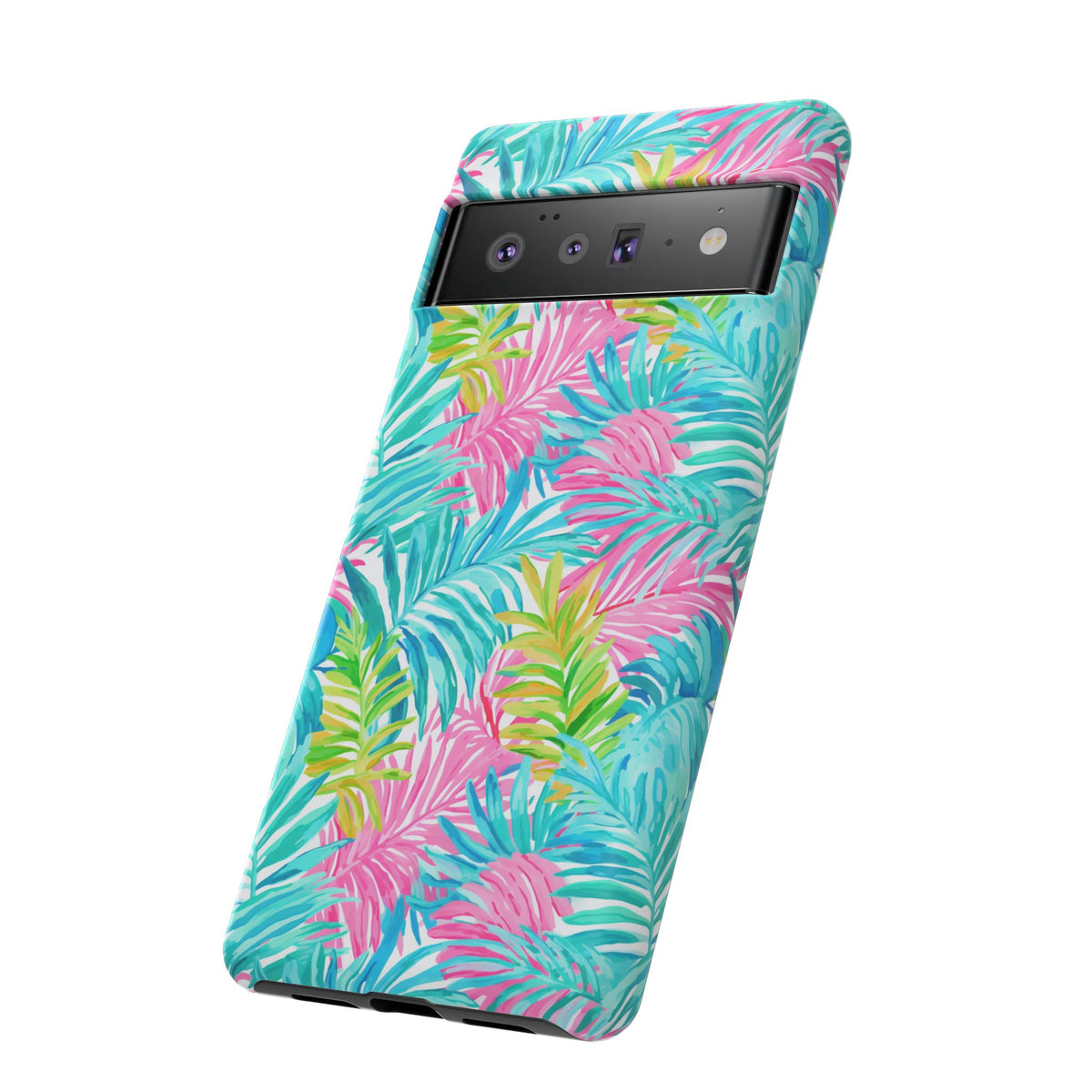 Vibrant Summer Leaves Phone Case – Colorful & Durable Summer Design