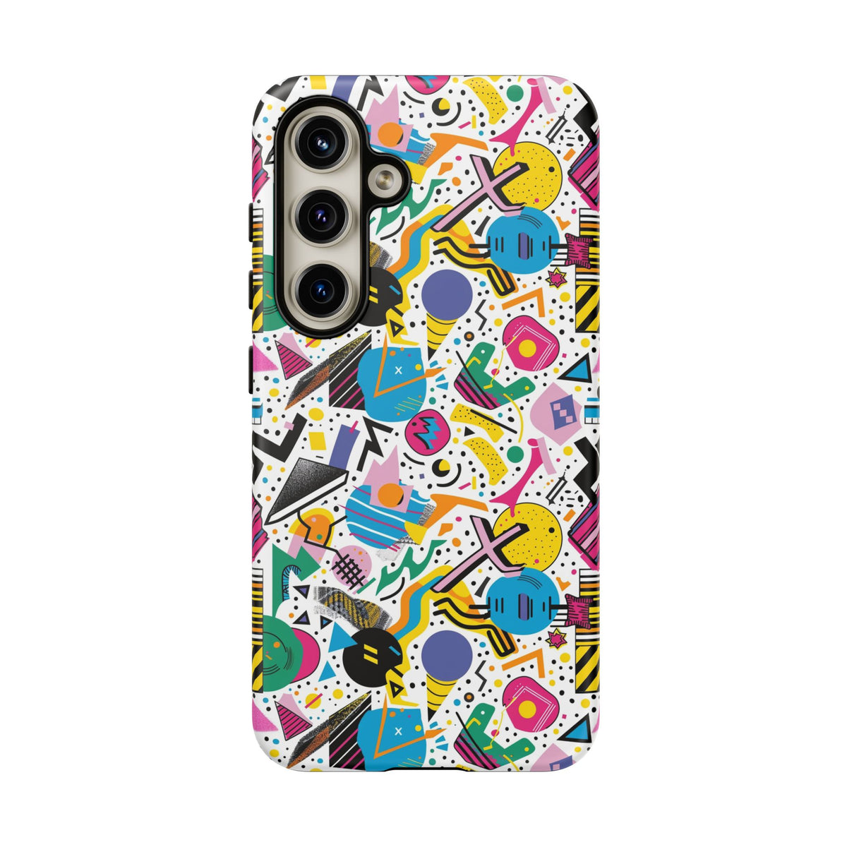 90s Themed Seamless Pattern Phone Case – Embrace Retro Style and Protection 225