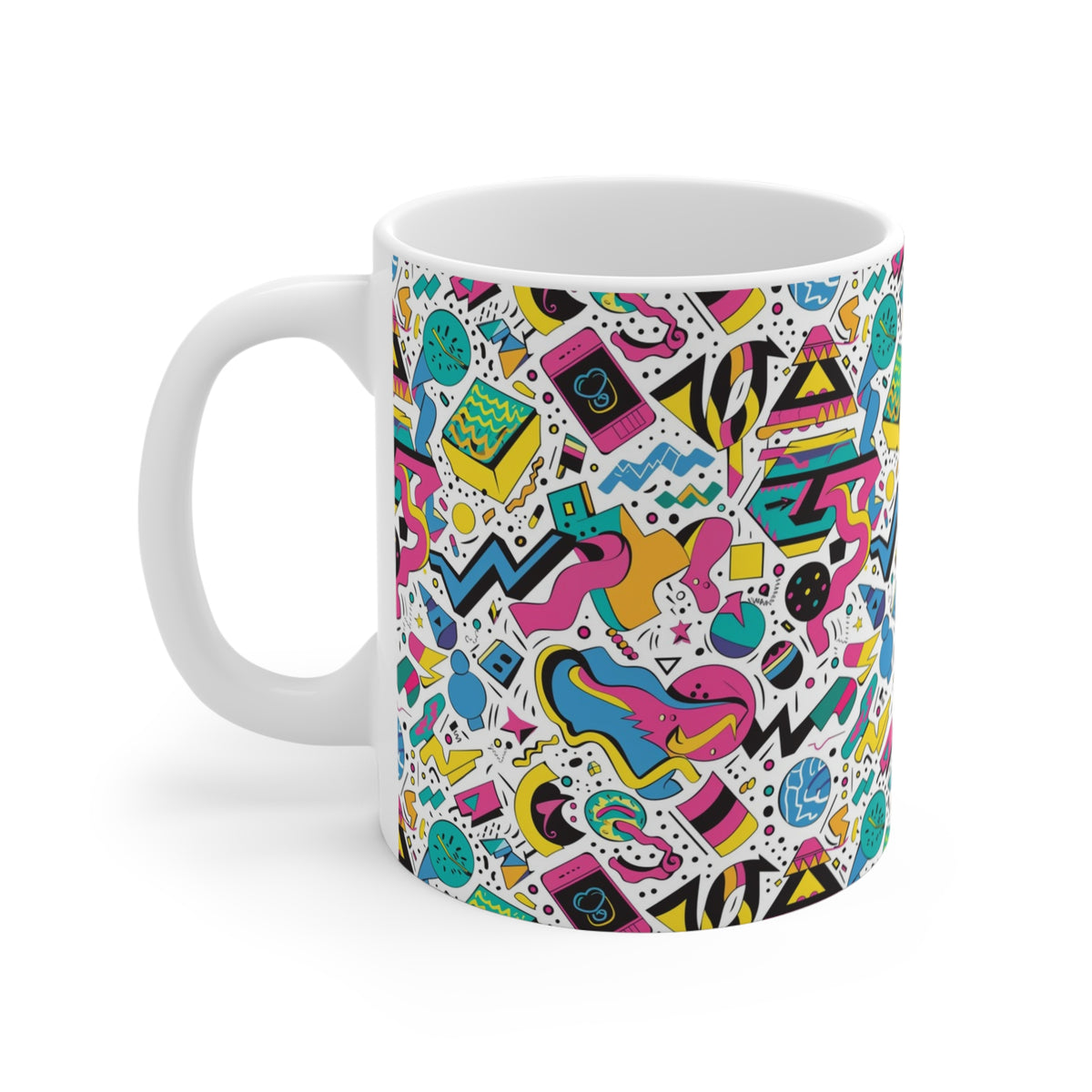 90s Retro Coffee Mug - Full Wrap Design 113