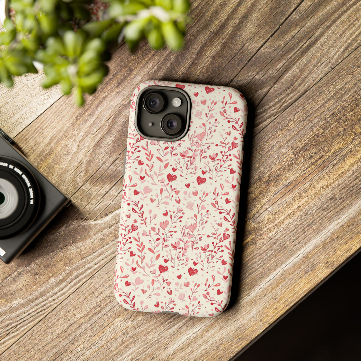 Heart Pattern Phone Case – Stylish & Loving Design for Your Device 823