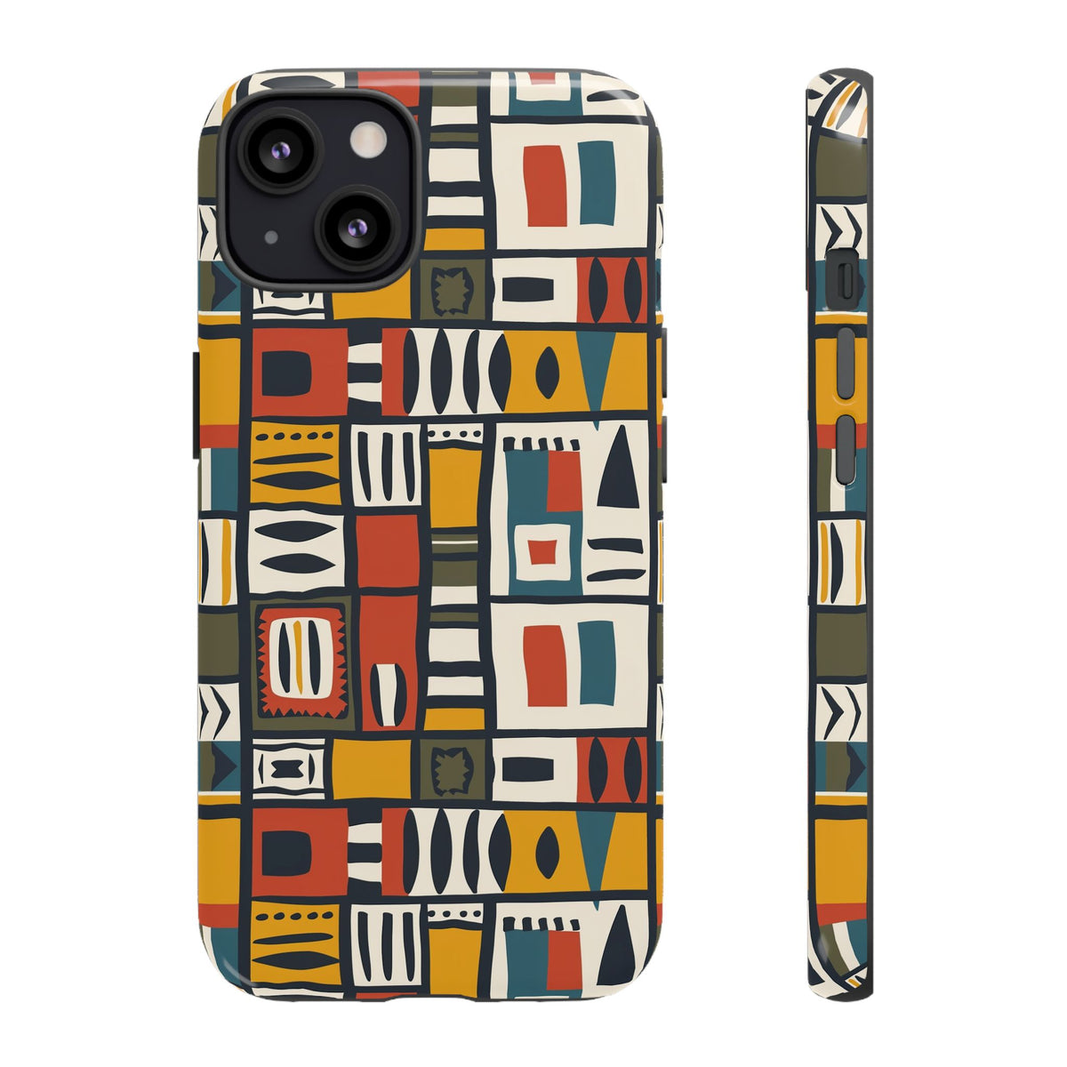 Stylish African Pattern Phone Case – Unique and Vibrant Protection 013