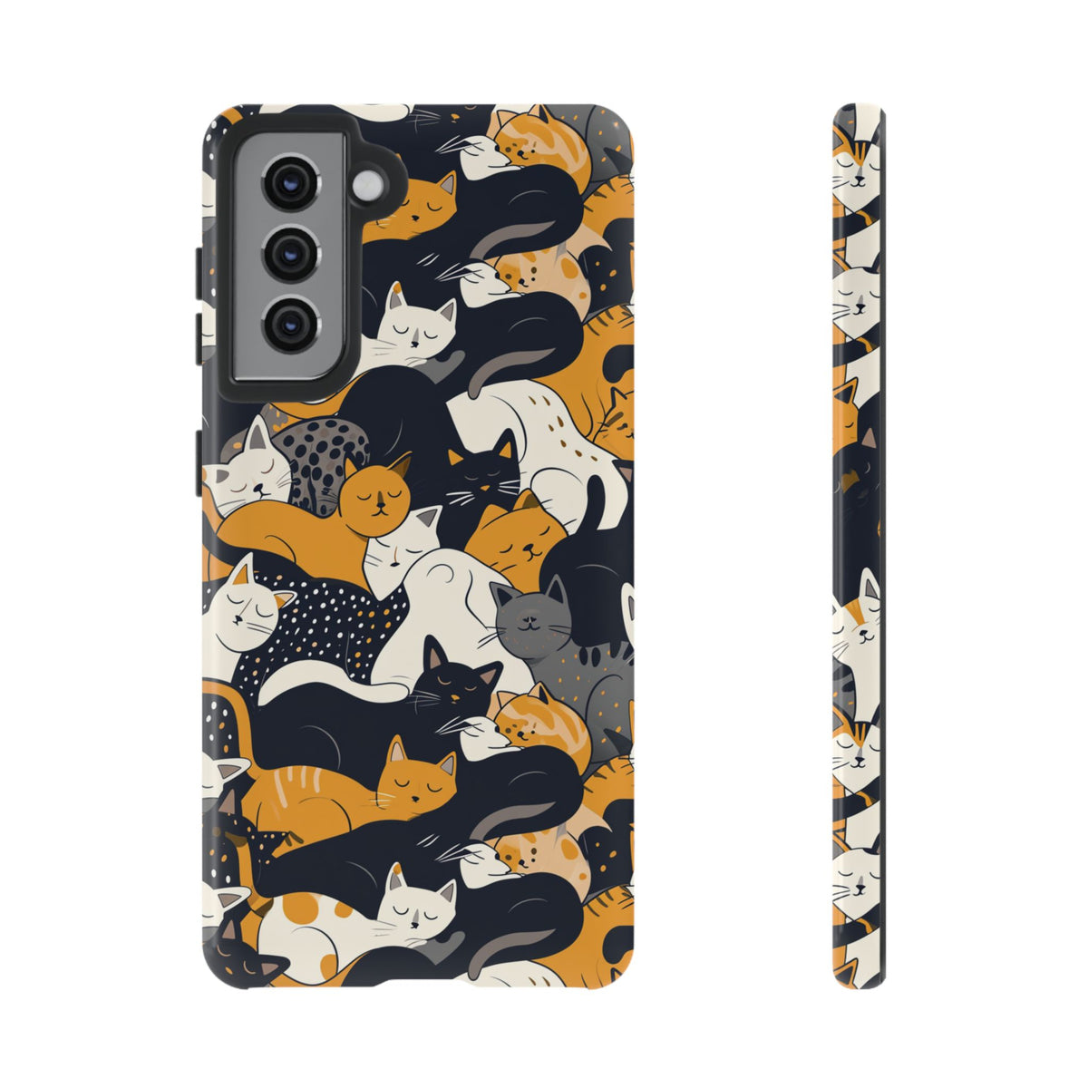 Seamless Cat Pattern Design Phone Case – Playful and Stylish Cat-Themed Phone Cover 2