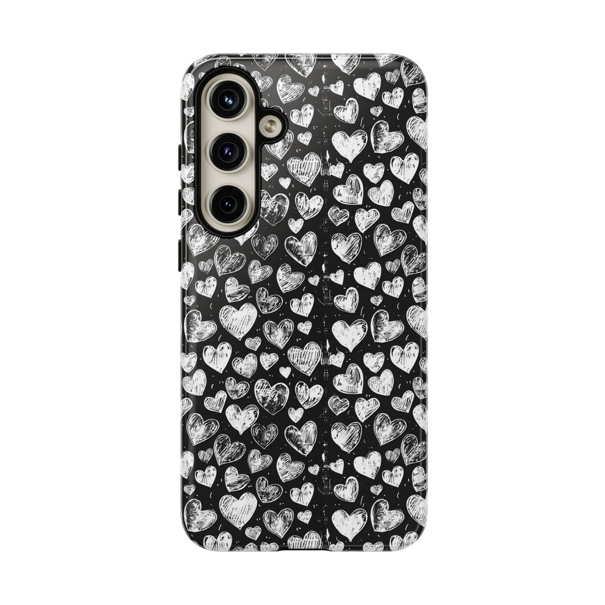 Heart Pattern Phone Case – Stylish & Loving Design for Your Device 815