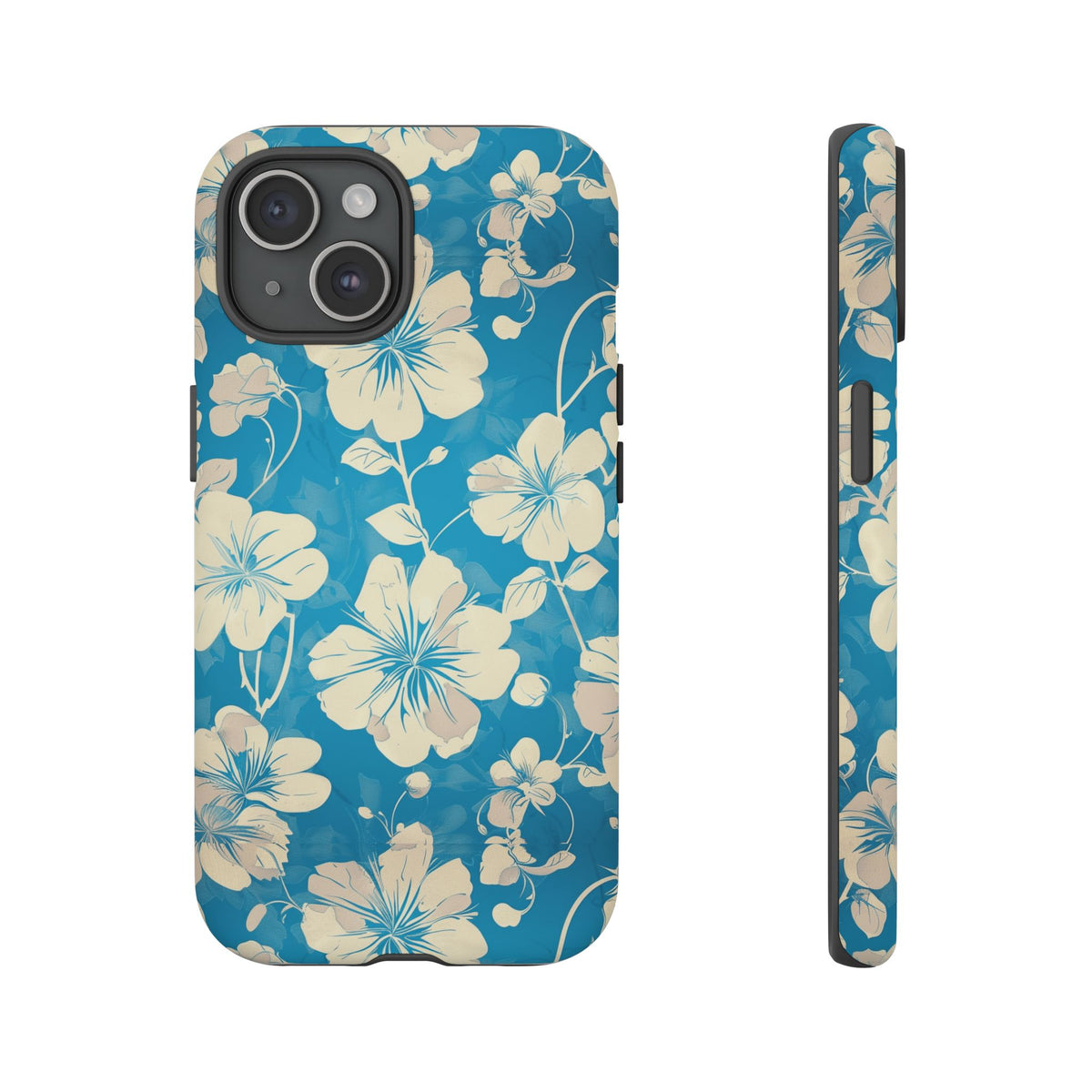 Blue Floral Seamless Pattern Phone Case