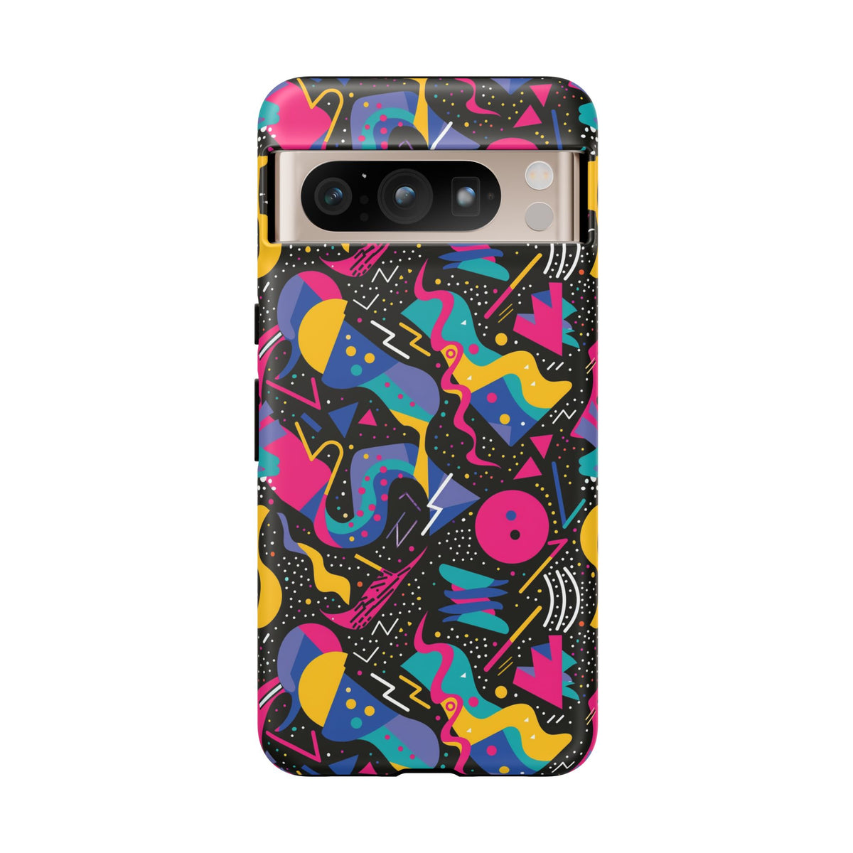 90s Themed Seamless Pattern Phone Case – Embrace Retro Style and Protection 302