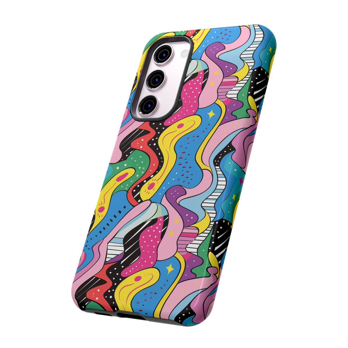 90s Themed Seamless Pattern Phone Case – Embrace Retro Style and Protection 275