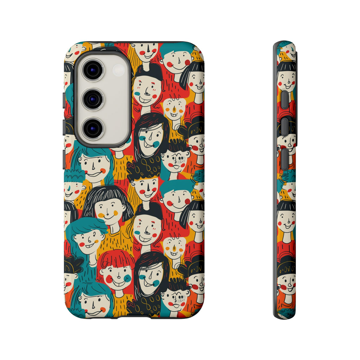 Happy Faces Phone Case – Joyful and Cheerful Design for a Bright Look 3