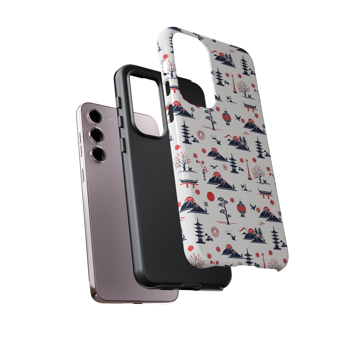 Japanese Pattern Phone Case – Elegant & Timeless Design for Your Phone 079