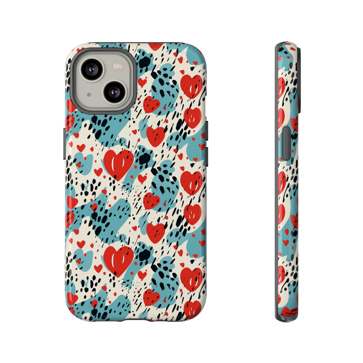 Heart Pattern Phone Case – Stylish & Loving Design for Your Device 822