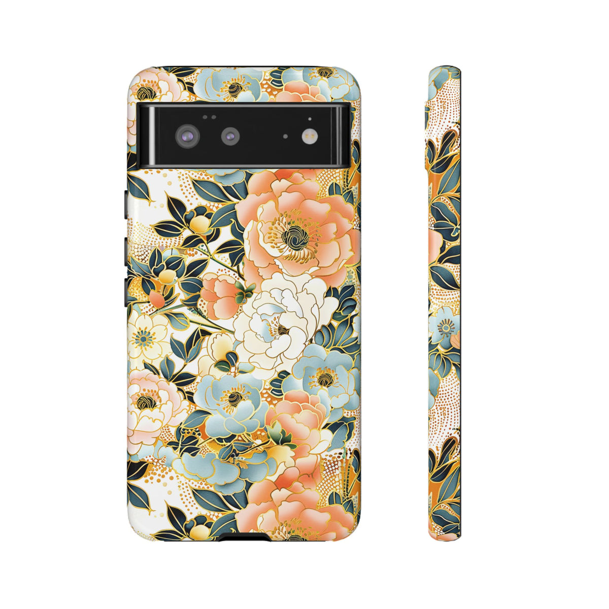 Japanese Blossom Asian Floral Design Phone Case – Elegant Floral Phone Cover 5