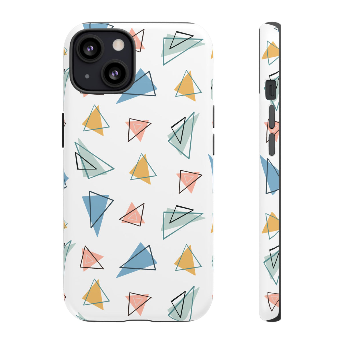 Triangle Pattern Phone Case – Modern & Durable Geometric Design