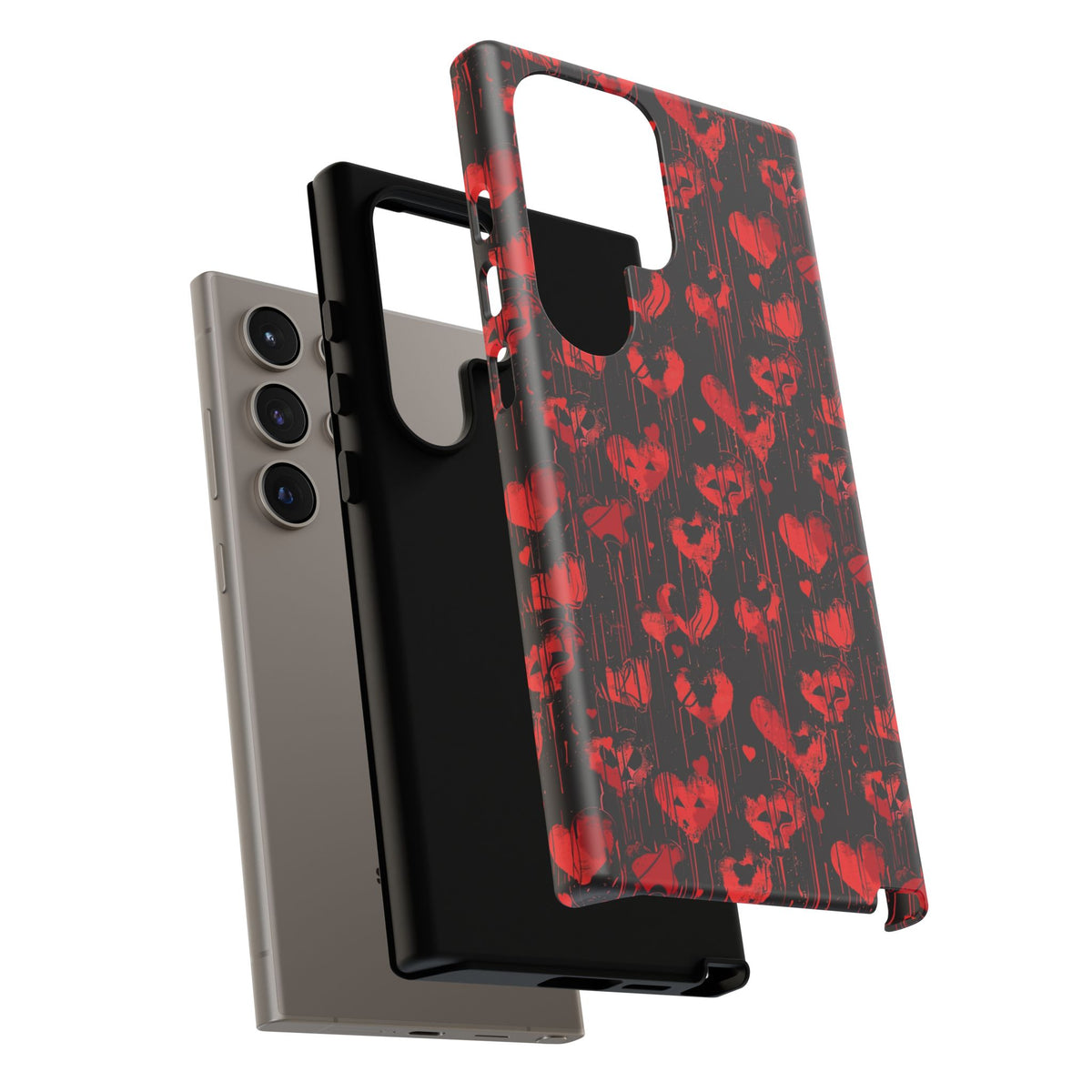 Heart Pattern Phone Case – Stylish & Loving Design for Your Device 825