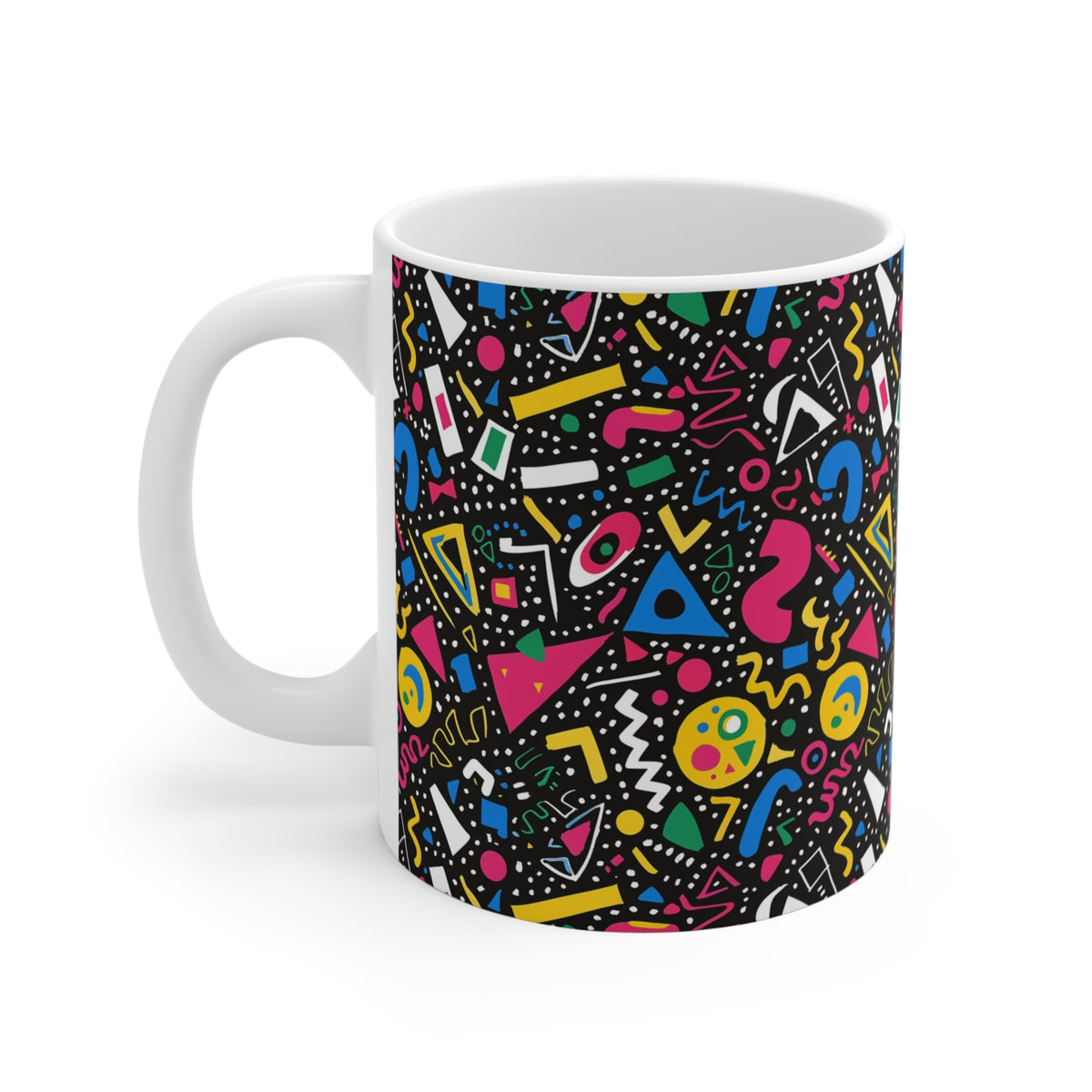 90s Retro Coffee Mug - Full Wrap Design