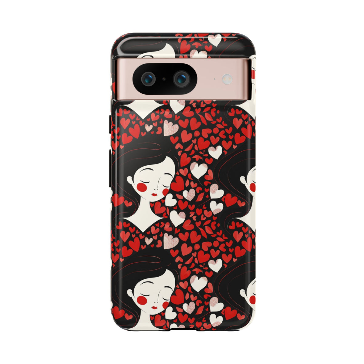 Heart Pattern Phone Case – Stylish & Loving Design for Your Device 232