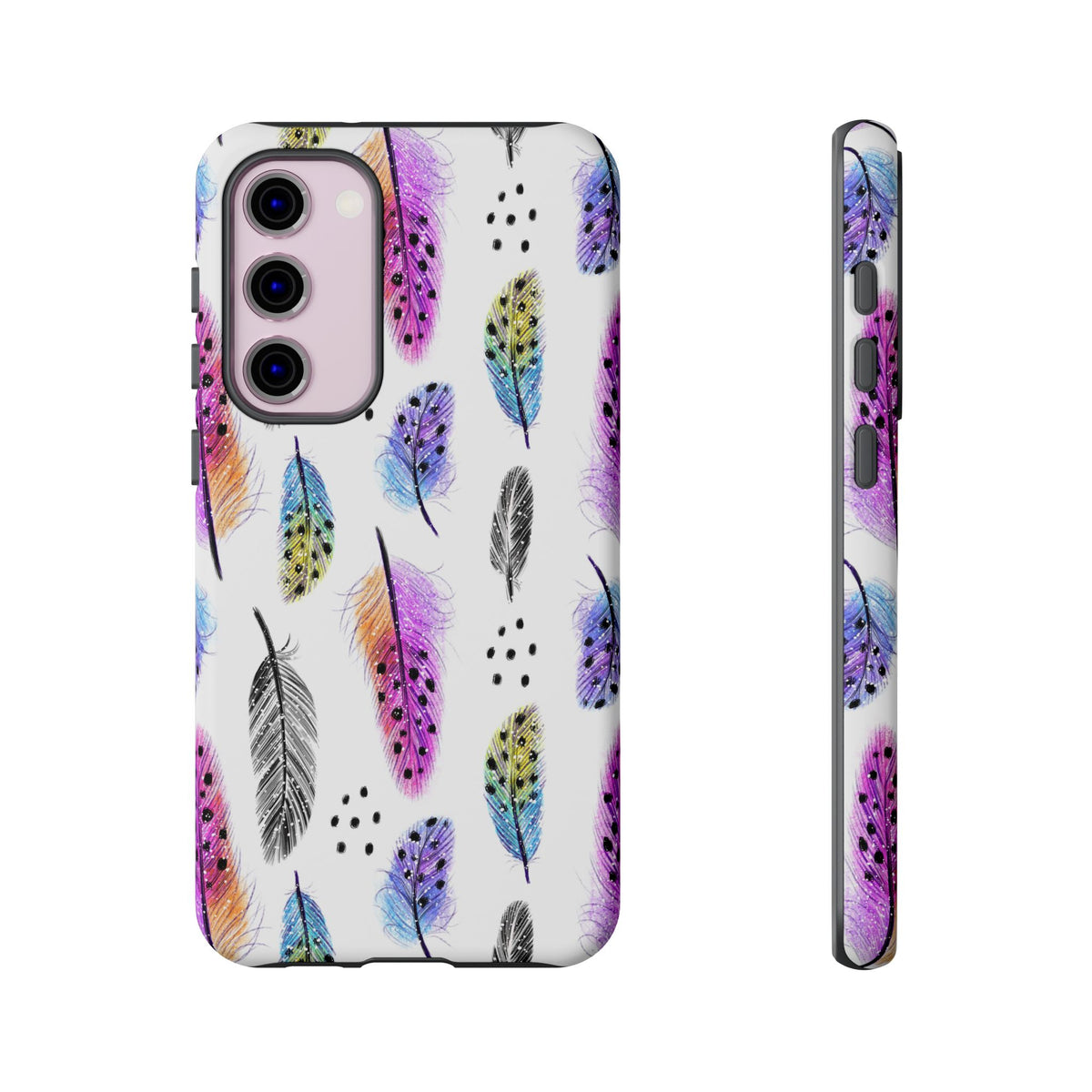 Feather Pattern Phone Case – Elegant & Durable Protection for Your Phone