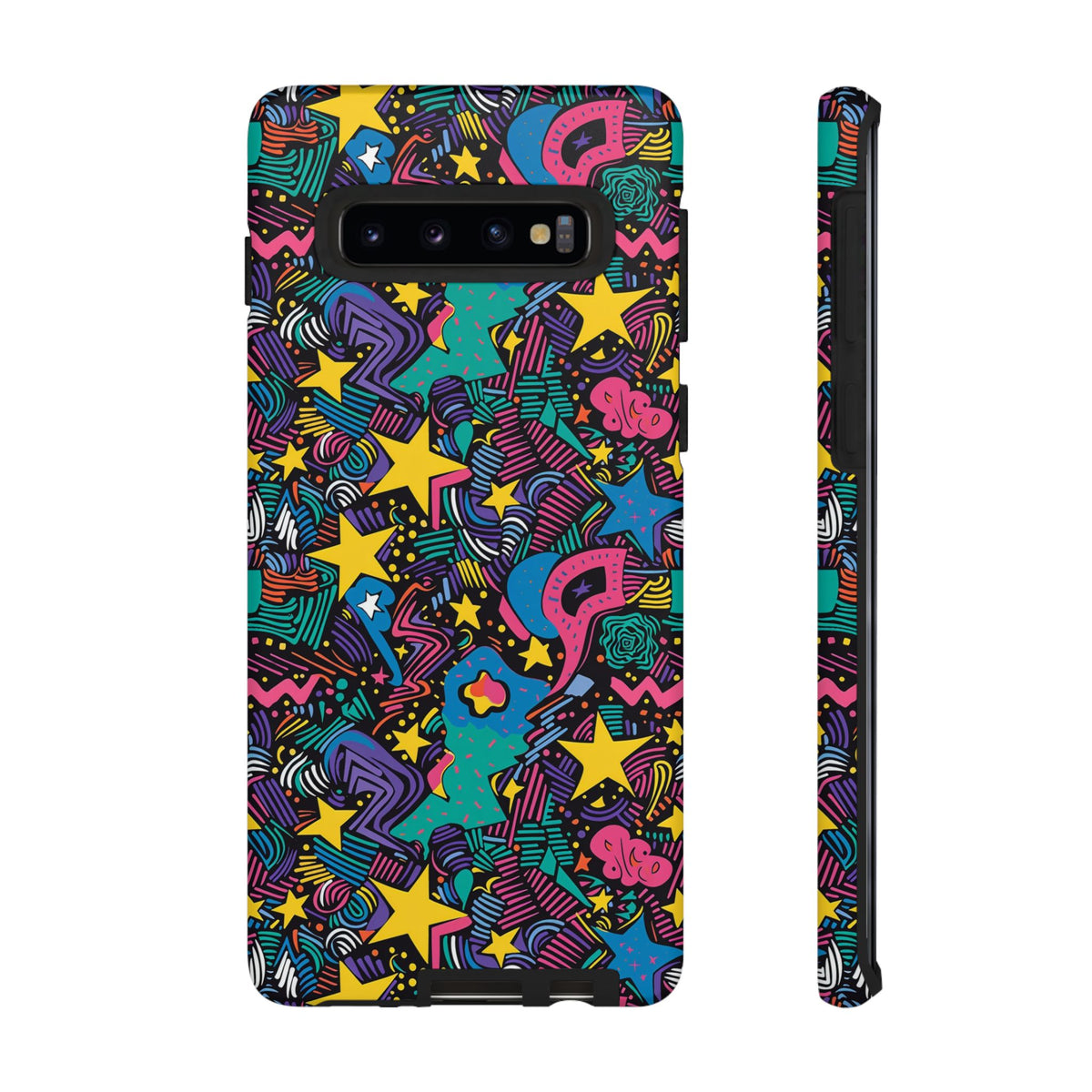 90s Themed Seamless Pattern Phone Case – Embrace Retro Style and Protection 227