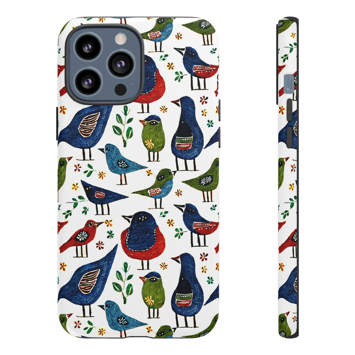 Birds Seamless Pattern Phone Case – Elegant and Timeless Avian Design 12