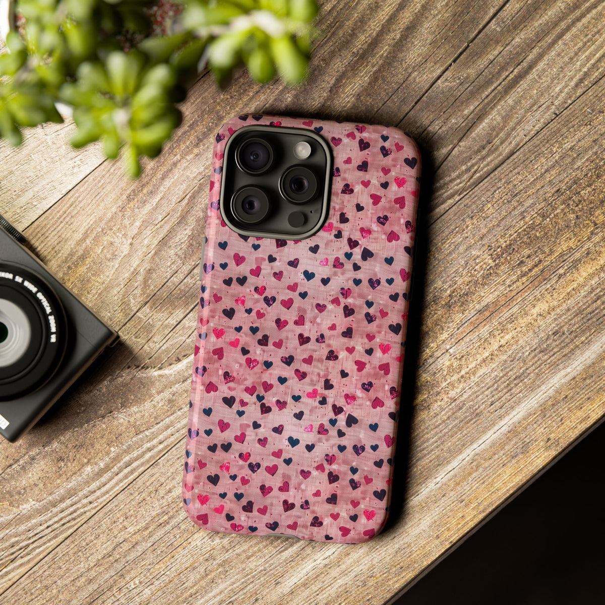 Heart Pattern Phone Case – Stylish & Loving Design for Your Device 229