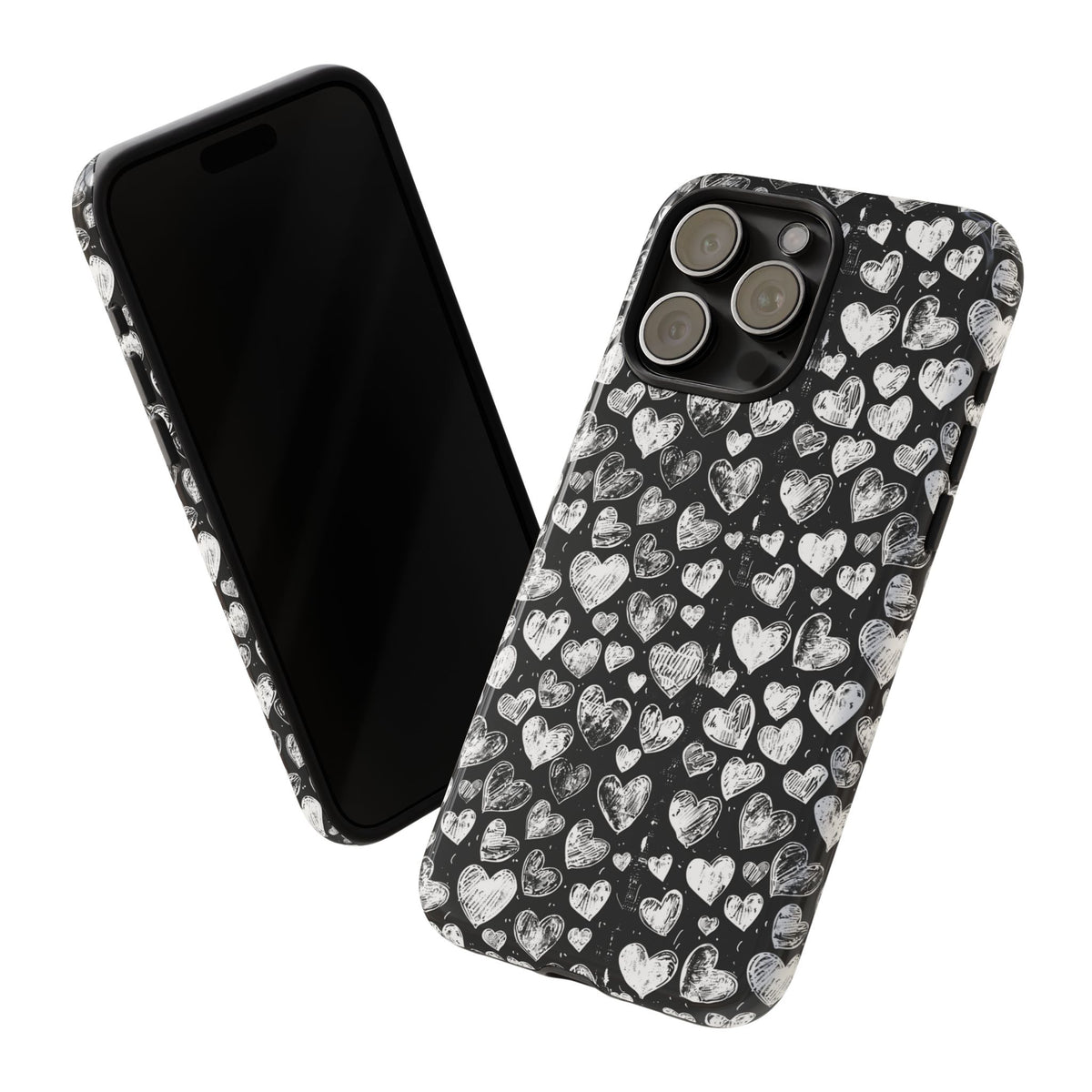 Heart Pattern Phone Case – Stylish & Loving Design for Your Device 815