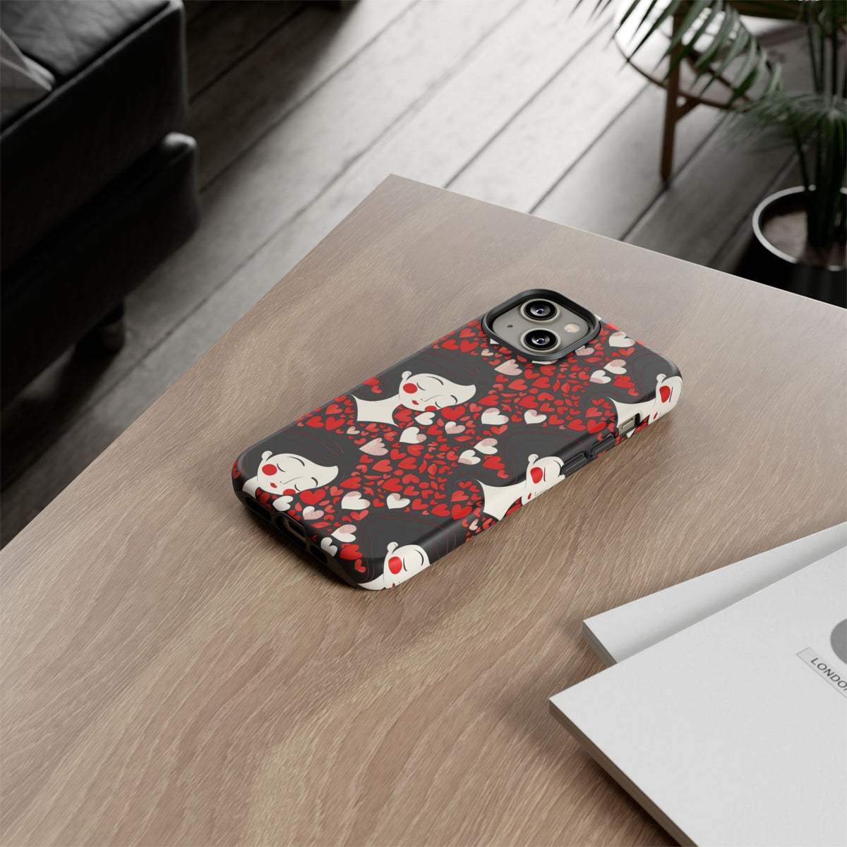 Heart Pattern Phone Case – Stylish & Loving Design for Your Device 232