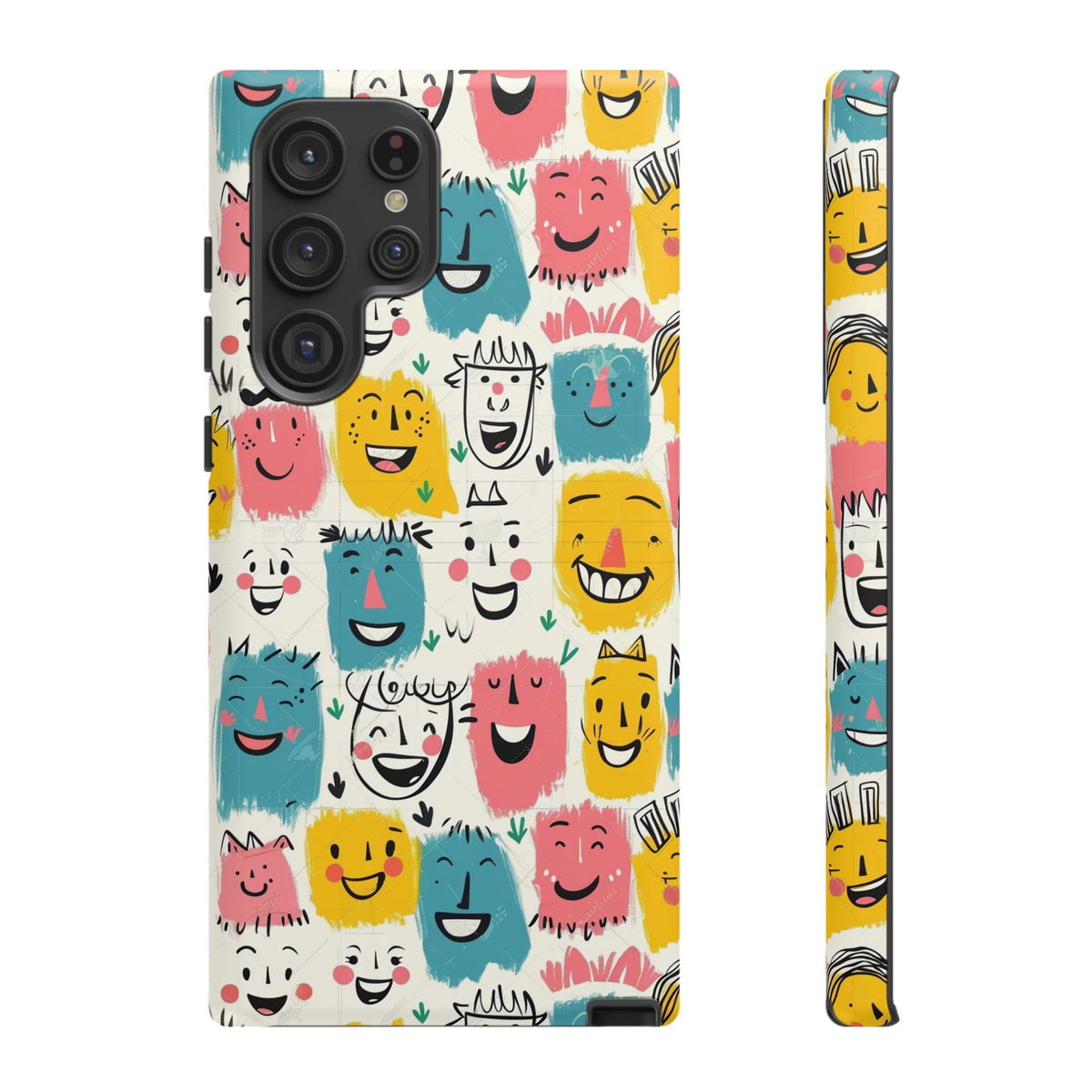 Happy Faces Phone Case – Joyful and Cheerful Design for a Bright Look