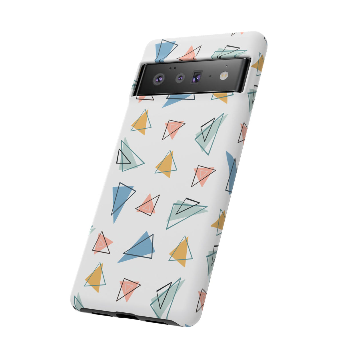 Triangle Pattern Phone Case – Modern & Durable Geometric Design