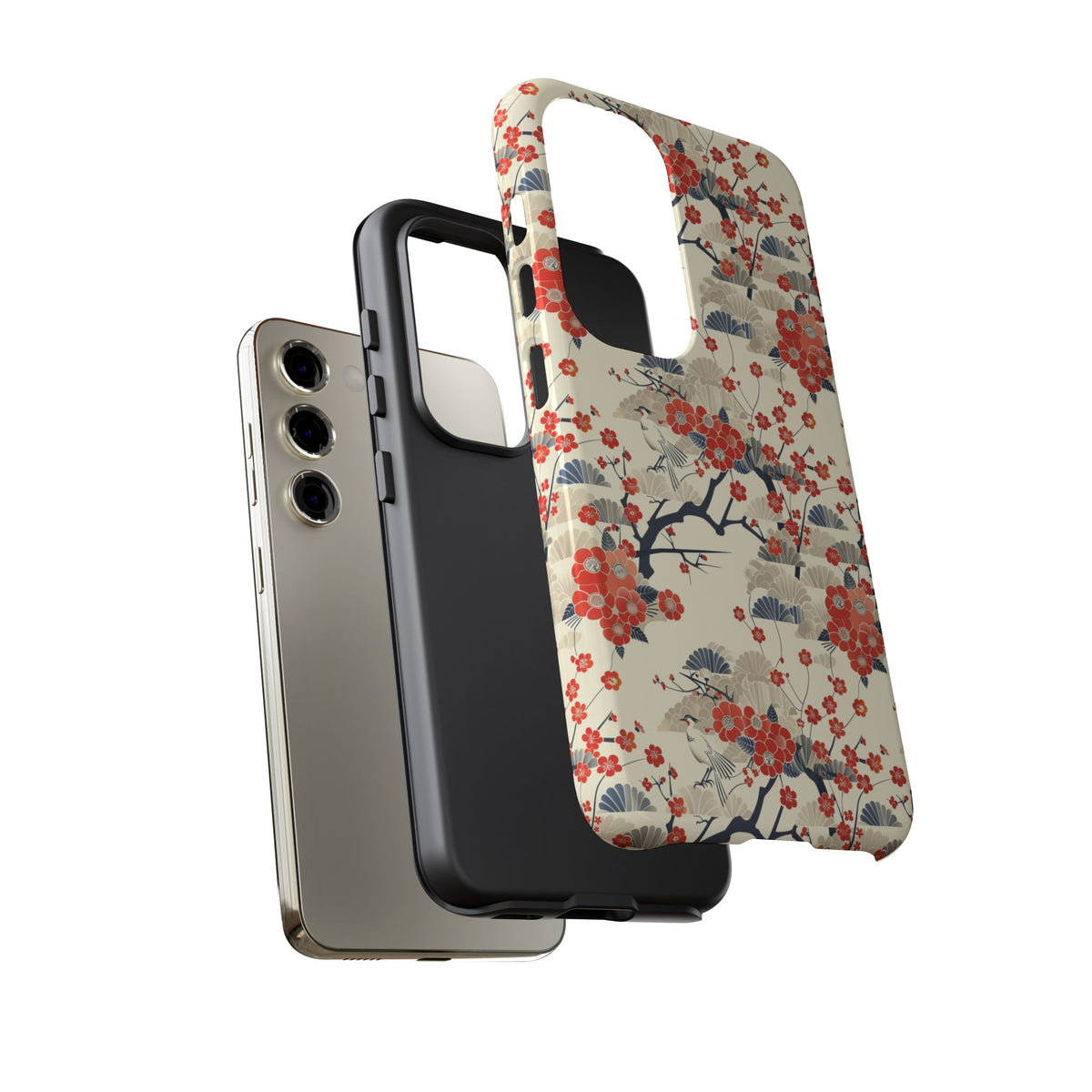 Japanese Pattern Phone Case – Elegant & Timeless Design for Your Phone 031