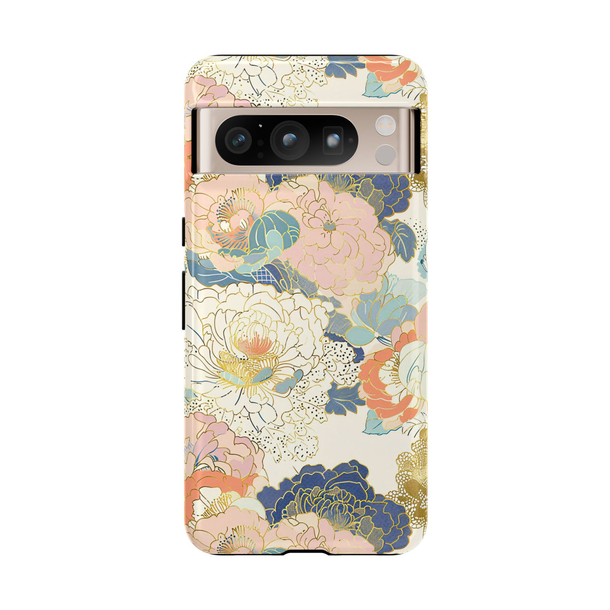 Japanese Blossom Asian Floral Design Phone Case – Elegant Floral Phone Cover 4