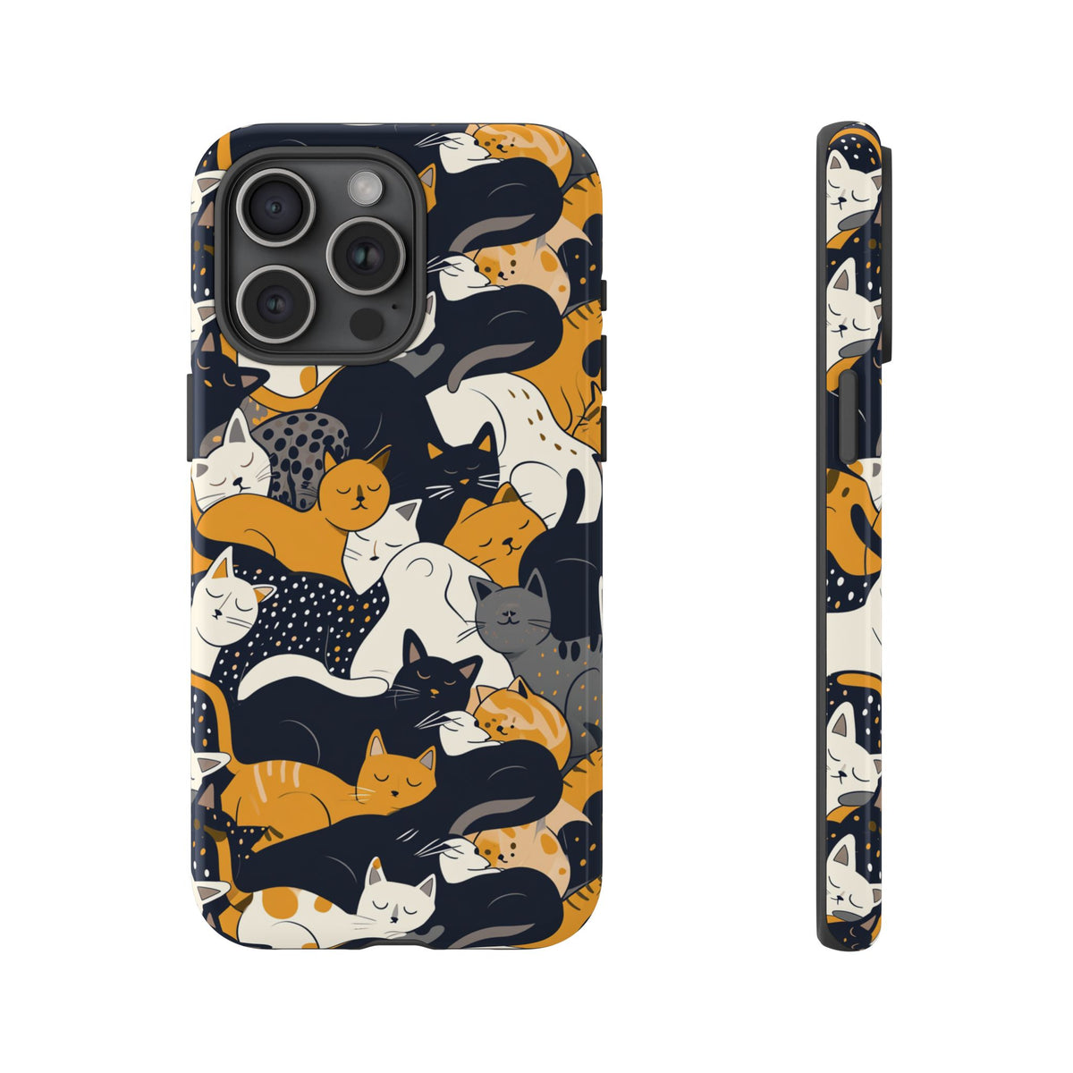 Seamless Cat Pattern Design Phone Case – Playful and Stylish Cat-Themed Phone Cover 2