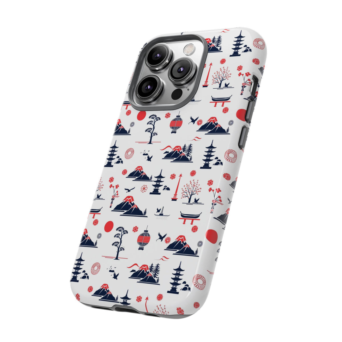 Japanese Pattern Phone Case – Elegant & Timeless Design for Your Phone 079